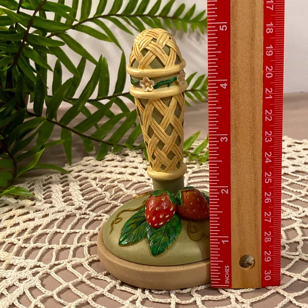 Vintage Strawberry Design Cookie Stamp Brown Bag Cookie Art 1995 - Picture 13 of 15